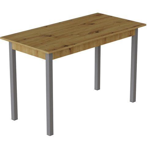Стіл кухонний Ferrum-decor Маріо 75x120x70 Сірий ДСП Дуб Артизан 16мм (FRD-105731) FRD-105731 фото