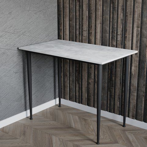 Універсальний стіл Prime Ferrum-decor 750x1400x700 Чорний метал ДСП Бетон 16 мм (FRD-107679) FRD-107679 фото