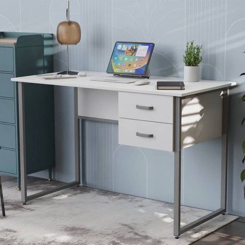Письмовий стіл Ferrum-decor Таккота 75x120x60 сірий ДСП Біле 16мм (FRD-102310) FRD-102310 фото
