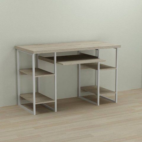 Письменный стол Ferrum-decor Тим 76x120x60 белый ДСП Дуб Сонома 32мм (FRD-101360) FRD-101360 фото