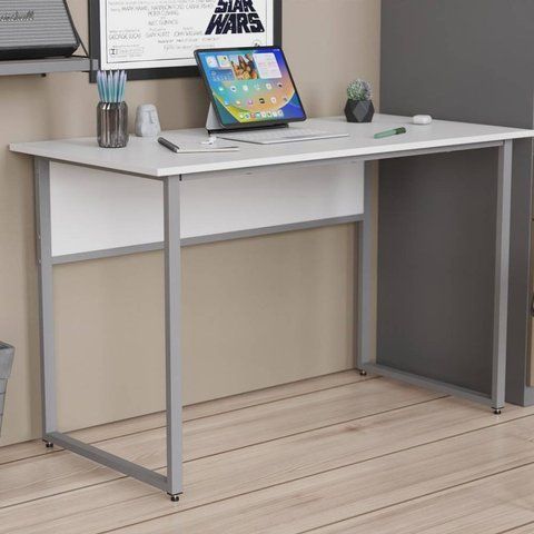 Письменный стол Ferrum-decor Коди 75x120x60 серый ДСП Белое 16мм (FRD-101661) FRD-101661 фото