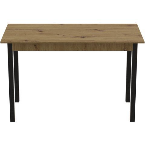 Стіл кухонний Ferrum-decor Маріо 75x120x70 Чорний ДСП Дуб Артизан 16мм (FRD-105733) FRD-105733 фото