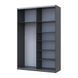 Шафа купе Doros G-Caiser Антрацит 2 Дзеркала / 3 частини 160х60х240 (42005409) (DRS-012242) DRS-012242 фото 5