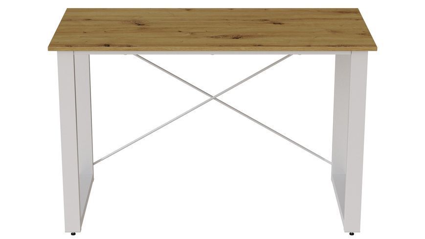 Письмовий стіл Ferrum-decor Драйв 750x1000x700 Білий метал ДСП Дуб Артизан 16 мм (FRD-103169) FRD-103169 фото