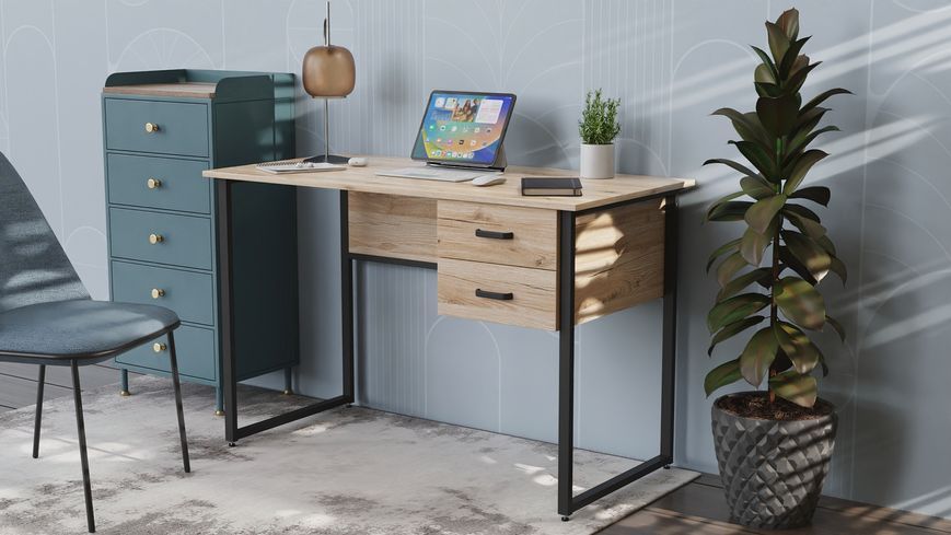 Письмовий стіл Ferrum-decor Гаррі 75x140x70 білий ДСП Біле 16мм (FRD-101011) FRD-101011 фото