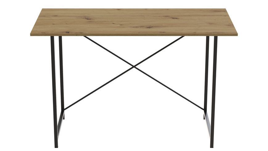 Стол письменный Line Лайт Ferrum-decor 750x1000x600 Черный металл ДСП Дуб Артизан 16 мм (FRD-104848) FRD-104848 фото