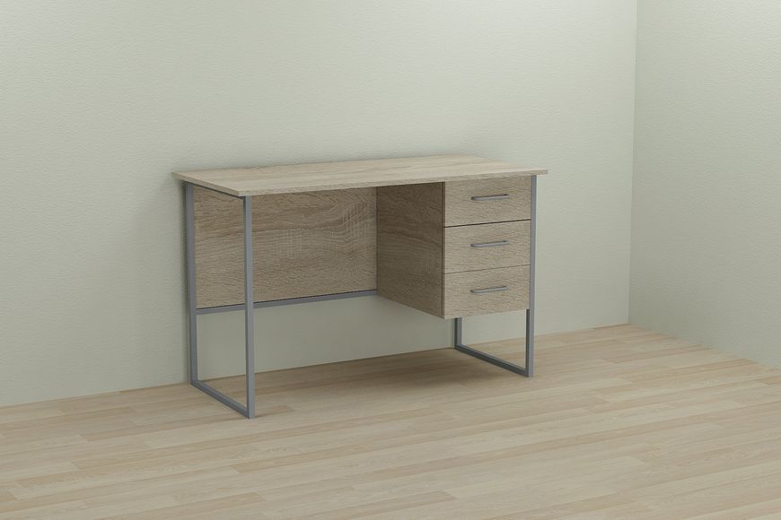 Письменный стол Ferrum-decor Гарри 75x140x60 серый ДСП Дуб Сонома 16мм (FRD-101462) FRD-101462 фото
