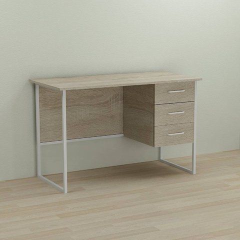 Письмовий стіл Ferrum-decor Гаррі 75x140x70 білий ДСП Дуб Сонома 16мм (FRD-101012) FRD-101012 фото