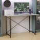 Стіл письмовий Line Лайт Ferrum-decor 750x1000x600 Чорний метал ДСП Бетон 16 мм (FRD-104849) FRD-104849 фото 1