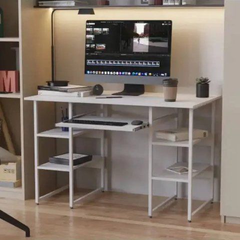 Письменный стол Ferrum-decor Тим 75x140x60 белый ДСП Белое 16мм (FRD-101364) FRD-101364 фото