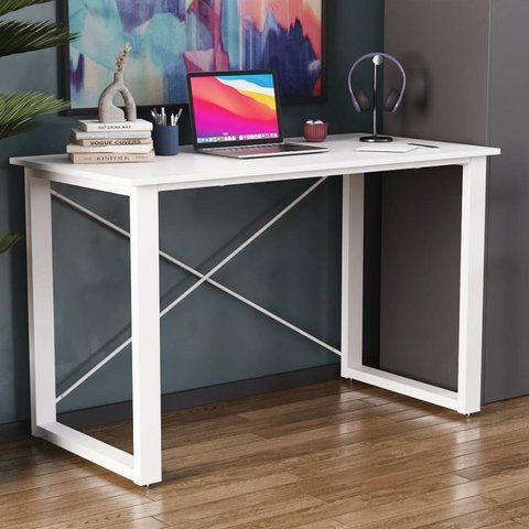 Письмовий стіл Ferrum-decor Драйв 750x1200x600 Білий метал ДСП Біле 16 мм (FRD-103122) FRD-103122 фото