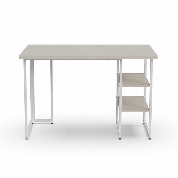 Стіл письмовий Кевін Ferrum-decor 75x140x60 Білий метал ДСП Кашемір 32 мм (FRD-108133) FRD-108133 фото
