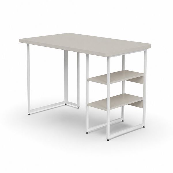 Стіл письмовий Кевін Ferrum-decor 75x140x60 Білий метал ДСП Кашемір 32 мм (FRD-108133) FRD-108133 фото