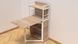 Стіл книжка з етажеркою Практик 1 Ferrum-decor 1200x640x990 Білий метал ДСП Дуб Сонома 16 мм (FRD-104621) FRD-104621 фото 3