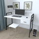 Письмовий стіл Ferrum-decor 750x1000x600 Чорний метал ДСП Біле 32 мм (FRD-103422) FRD-103422 фото 2