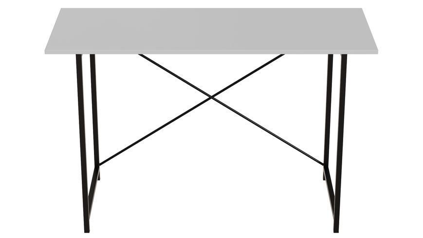 Стіл письмовий Line Лайт Ferrum-decor 750x1200x500 Чорний метал ДСП Біле 16 мм (FRD-104850) FRD-104850 фото