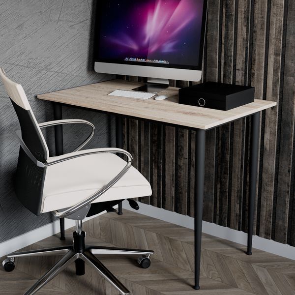 Стол универсальный Prime Ferrum-decor 750x1200x600 Черный металл ДСП Дуб Сан-Марино 16 мм (FRD-107634) FRD-107634 фото