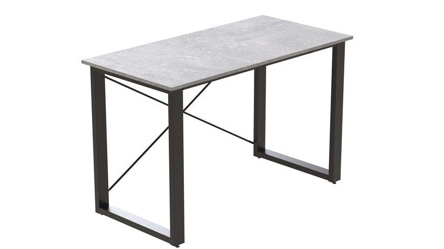 Письменный стол Ferrum-decor Драйв 750x1200x600 Черный металл ДСП Бетон 32 мм (FRD-103323) FRD-103323 фото