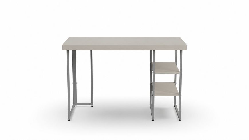 Стіл письмовий Кевін Ferrum-decor 75x140x60 Сірий метал ДСП Кашемір 32 мм (FRD-108134) FRD-108134 фото
