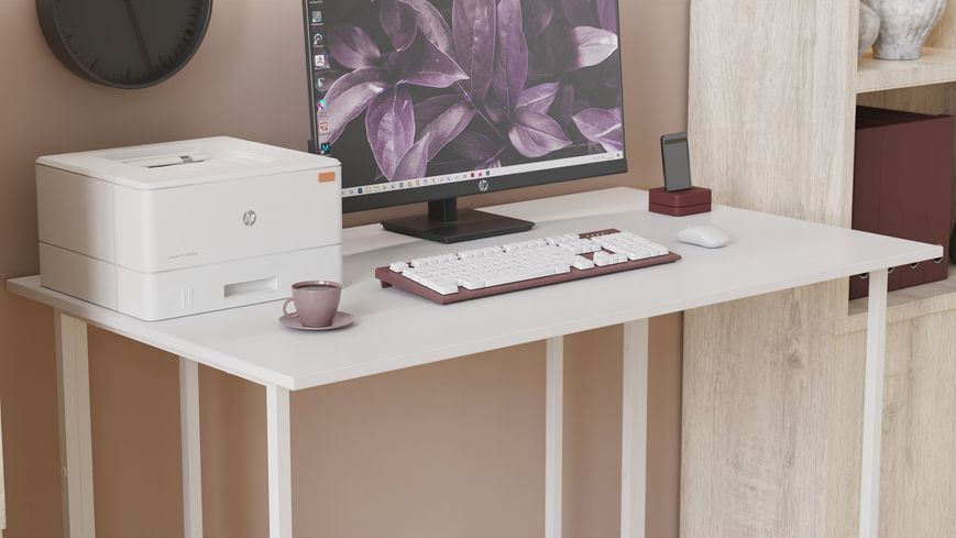 Письмовий стіл Ferrum-decor Ханна 75x140x70 білий ДСП Біле 16мм (FRD-104040) FRD-104040 фото