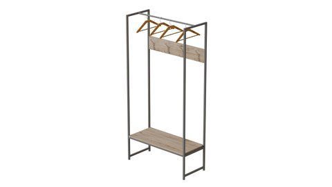 Вешалка напольная модульная Ferrum-decor Трелис 12 180x90x38 серый ДСП Дуб Сан-Марино 16мм (FRD-104320) FRD-104320 фото