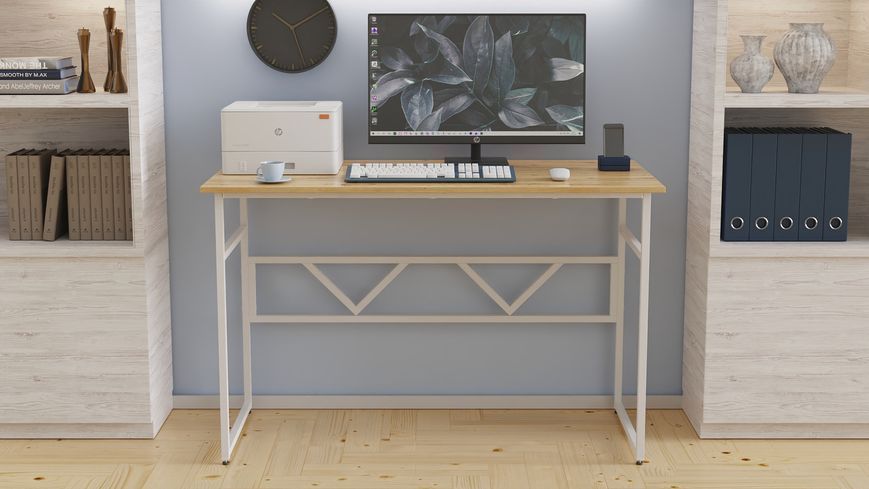 Комп'ютерний стіл Ferrum-decor Раян 75x140x60 білий ДСП Дуб Артизан 32 мм (FRD-107084) FRD-107084 фото