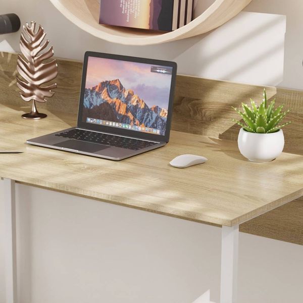 Письмовий стіл Ferrum-decor Скай 75x120x60 білий ДСП Дуб Сонома 16мм (FRD-101072) FRD-101072 фото