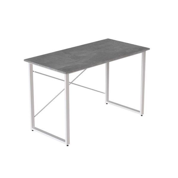 Стіл письмовий Дейв Ferrum-decor 750x1400x600 Білий метал ДСП Бетон 32 мм (FRD-106450) FRD-106450 фото