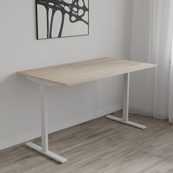Стіл письмовий Space Ferrum-decor 750x1200x700 Білий метал ДСП Дуб Сан-Марино 16 мм (FRD-107942) FRD-107942 фото