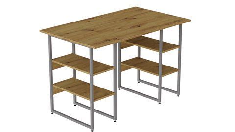 Компьютерный стол Ferrum-decor Карэн 75x120x60 серый ДСП Дуб Артизан 32мм (FRD-107243) FRD-107243 фото