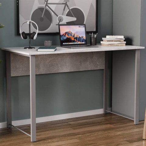Стіл письмовий Курт Ferrum-decor 75x120x60 Сірий метал ДСП Бетон 16 мм (FRD-106623) FRD-106623 фото