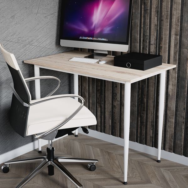 Універсальний стіл Prime Ferrum-decor 750x1200x600 Білий метал ДСП Дуб Сан-Марино 16 мм (FRD-107694) FRD-107694 фото